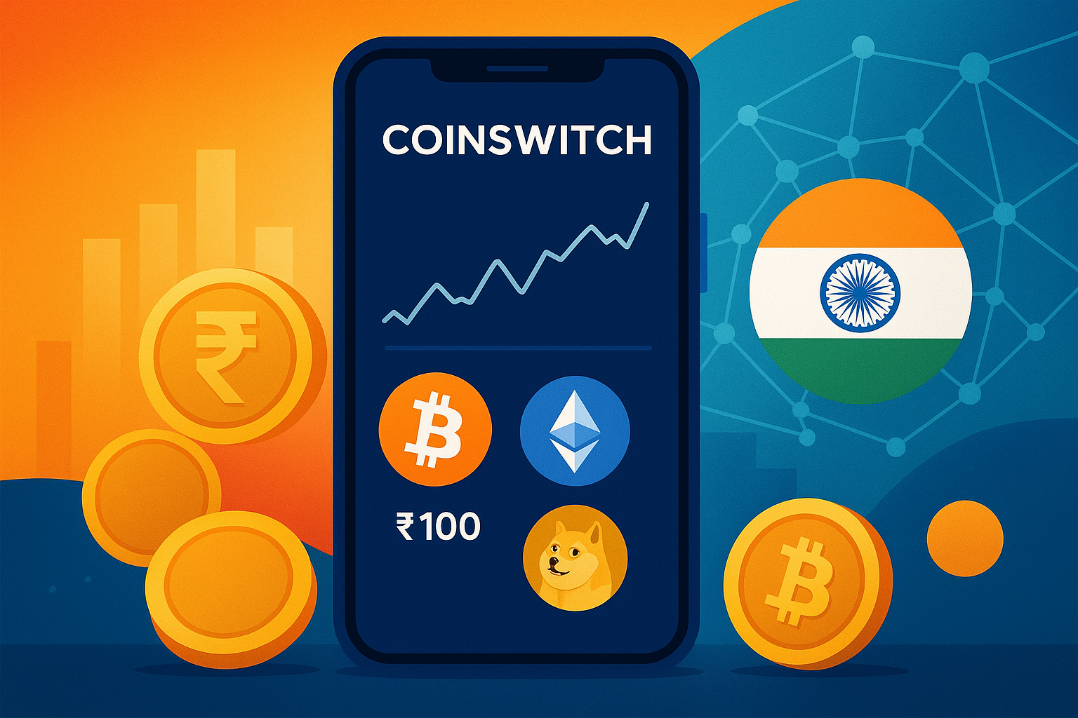 CoinSwitch क्या है – भारत का सबसे बड़ा क्रिप्टो एक्सचेंज ऐप का illustration